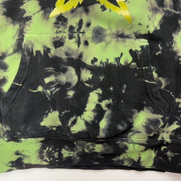 Jeffree Star Fashion Mens M Green Tye Dye Hoodie Sweatshirt Jacket - Picture 4 of 6